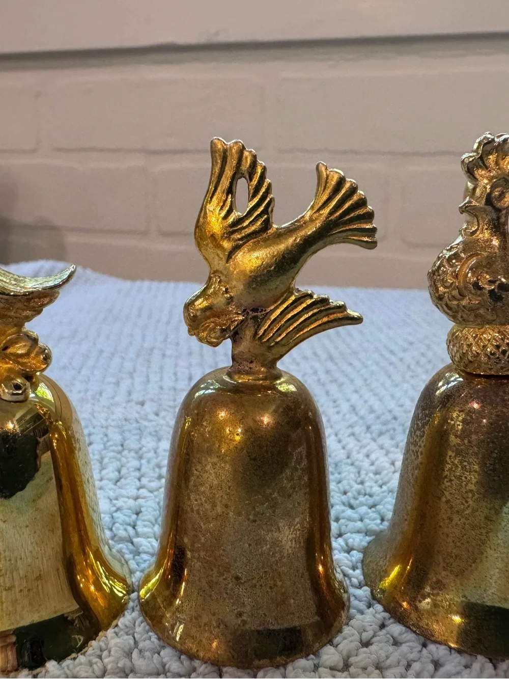 Reed and Barton New England Society Gold Plated 12 Days of Christmas Bells